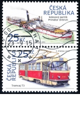 Historické dopravní prostředky - razítkované známky - č. 861-862