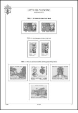 Albové listy A4 POMfila - Vatikán (Citta del Vaticano) 1984-2004, (77 listů), vč. zesíl.euroobalů, nezasklené, papír 160gr.