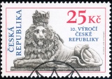10. výročí České republiky - razítkovaná - č. 346