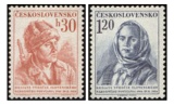 10. výročí Slovenského národního povstání - čistá - č. 796-797