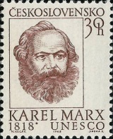 150. výročí narození Karla Marxe - čistá - č. 1664