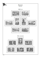 Albové listy A4 POMfila Francie – 1849-1944 - nezasklené (52 listů), vč.zesílených obalů, papír 160gr.