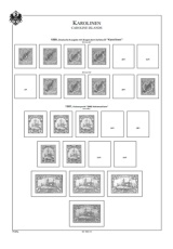 Albové listy A4 POMfila - Německé kolonie a pošty v zahraničí 1884-1919 - nezasklené, (43 listů), vč. zesílený