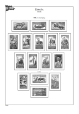 Albové listy A4 POMfila Španělsko - 1936-1964 - nezasklené (80 listů), vč.zesílených obalů, papír 160gr.