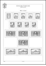 Albové listy A4 POMfila - Vatikán (Citta del Vaticano) 1929-1983, (82 listů), vč. zesíl.euroobalů, nezasklené, papír 160gr.