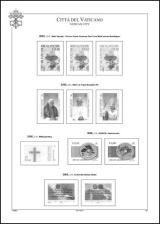 Albové listy A4 POMfila - Vatikán (Citta del Vaticano) 2005-2015, (78 listů), vč. zesíl.euroobalů, nezasklené, papír 160gr.