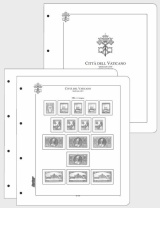 Albové listy CONTOUR-S  Vatikán (Citta del Vaticano) 1929-1983, (82 listů), nezasklené, papír 250gr.