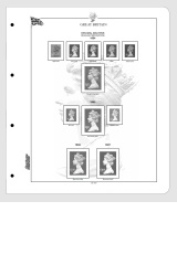 Albové listy CONTOUR-S  Velká Británie - Machins 1967-2014, nezasklené (21 listů), papír 250gr.