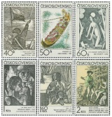 Česká a slovenská grafika - čistá - č. 1869-1874