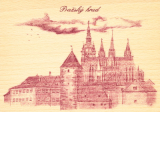 Dřevěné pohlednice - Pražský hrad