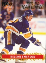 Hokejové kartičky Pro Set 1992-93 - GTL - Nelson Emerson - 9