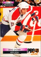 Hokejové karty Pro Set 1992-93 - Denis Savard - 260