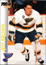 Hokejové karty Pro Set 1992-93 - Jeff Brown - 158