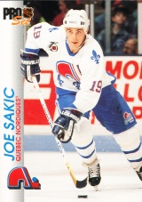 Hokejové karty Pro Set 1992-93 - Joe Sakic - 150