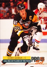 Hokejové karty Pro Set 1992-93 - Mario Lemieux - 1