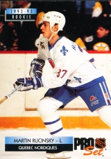 Hokejové karty Pro Set 1992-93 - Martin Ručinský - 238 - Rookie