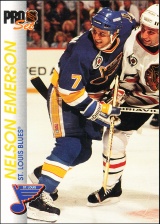 Hokejové karty Pro Set 1992-93 - Nelson Emerson- 161