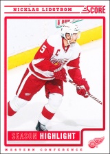 Hokejové karty SCORE 2012-13 - Nicklas Lidstrom - 33