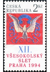 XII. všesokolský slet v Praze - razítkovaná - č. 47