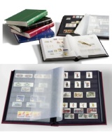 Zásobník na známky Leuchtturm - BASIC S64 - A4 - 64 stran - černé listy