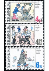 Český kreslený humor - Osudy dobrého vojáka Švejka - razítkovaná - č. 153-155