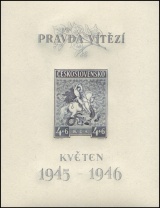 1. výročí Květnového povstání - aršík - čistý - A435