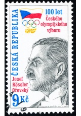100. výročí českého olympijského výboru - razítkovaná - č. 215