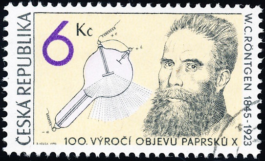 100. výročí objevení paprsků X W. C. Röntgenem - razítkovaná - č. 94