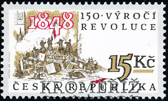 150. výročí revoluce v roce 1848 - razítkovaná - č. 188