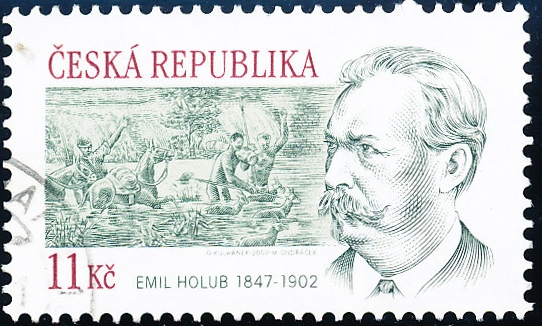 160. výročí narození cestovatele Emila Holuba - č. 530 - razítkovaná