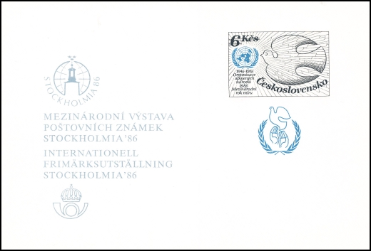 1986, Mezinárodní výstava poštovních známek STOCKHOLMIA 86, PT 17
