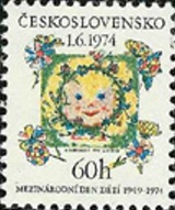 25. výročí Mezinárodního dne dětí - čistá - č. 2090