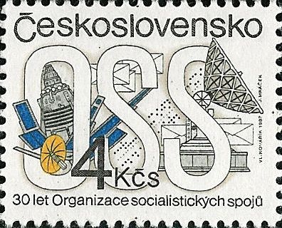 30. výročí založení Organizace socialistických spojů - čistá - č. 2810