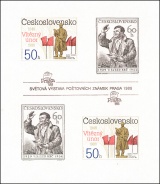 40. výročí Února 1948 - čistý - aršík - č. A2864/5B - neperforovaný