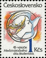 45. výročí Mezinárodního dne studentstva - čistá - č. 2677