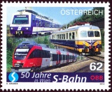 50 let vídeňské rychlodráhy - Rakousko - 0,62 Euro