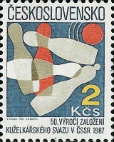 50. výročí kuželkářského svazu - čistá - č. 2779