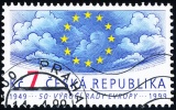 50. výročí založení Rady Evropy - razítkovaná - č. 214