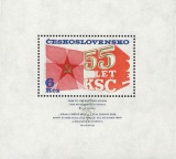 55. výročí založení KSČ - čistý - aršík - č. A2205