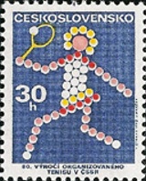 80. výročí organizovaného tenisu v Československu - čistá - č. 2010