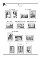 Albové listy A4 POMfila Francie – 1945-1964 - nezasklené (65 listů), vč.zesílených obalů, papír 160gr.