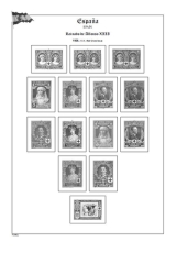 Albové listy A4 POMfila Španělsko – 1850-1939 - nezasklené (74 listů), vč.zesílených obalů, papír 160gr.