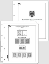 Albové listy CONTOUR Bundesrepublik Deutschland 1949-2013, nezasklené (330 listů), papír 250gr.