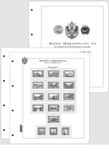 Albové listy CONTOUR-S - Bosna a Hercegovina 1879-1918 - nezasklené, (15 listů), papír 250gr.