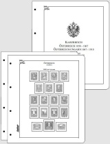 Albové listy CONTOUR-S Rakousko 1850-1918, nezasklené (30 listů), papír 250gr.