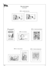 Albové listy POMfila SR - ročník 2015, A4, papír 160 g, rozšířená verze - (19), bez obalů