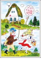 Alena Ladová - Velikonoční pohlednice - 1974