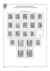 Alliierte Besetzung (Společná zóna AAS) 1945-1949, A4, papír 160 g (7 listů) - bez obalů