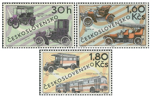 Automobily čs. výroby - čistá - č. 1756-1758