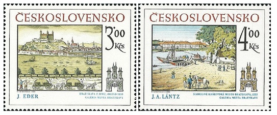 Bratislavské historické motivy 1980 - čistá - č. 2457-2458